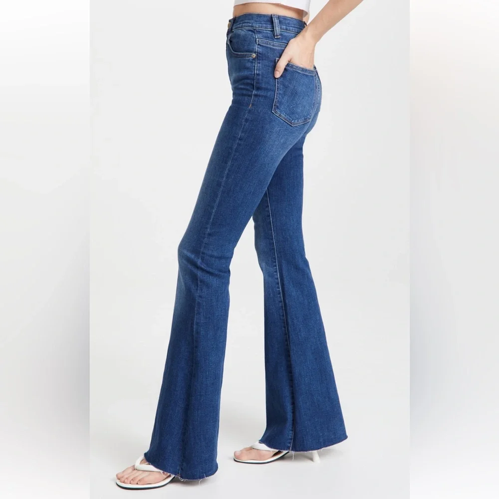 DL 1961 Rachel High Rise Flare (29) - Picture 3 of 8